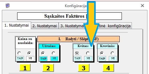 sąskaitų faktūrų-konfiguracija-Kvitas